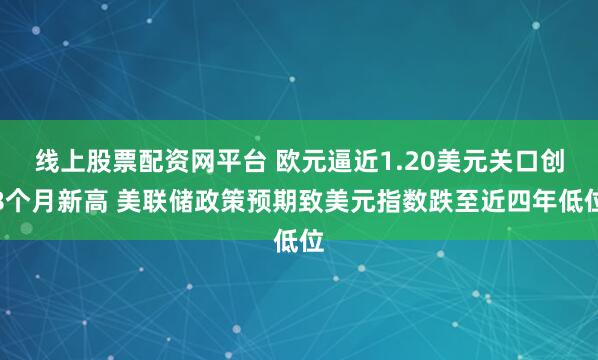 线上股票配资网平台 欧元逼近1.20美元关口创8个月新高 美联储政策预期致美元指数跌至近四年低位
